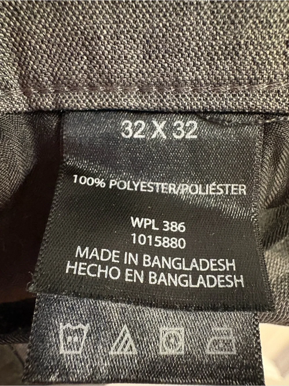 Men's Gray Haggar Travel Performance Suit - (Size 42R Jacket & 32” x 32” Pants)